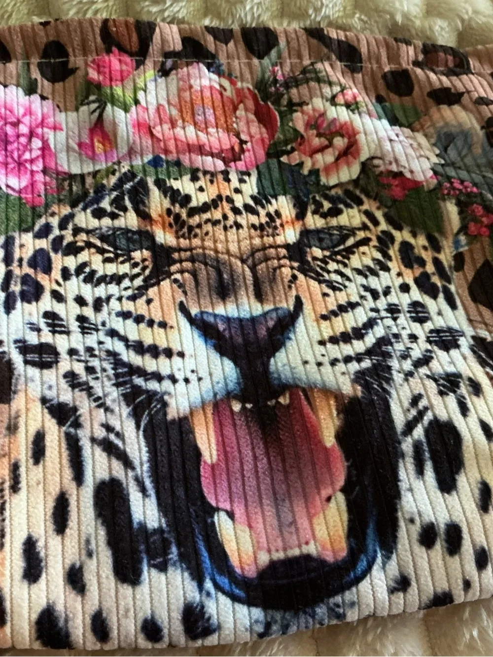 🐆🌸 Set of 2 Wild & Fun Cosmetic Bags 🌸🐆